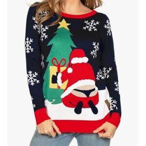Tipsy Elves Women’s Ugly Christmas Sweater Santa Clause Size XS Novelty Knits
